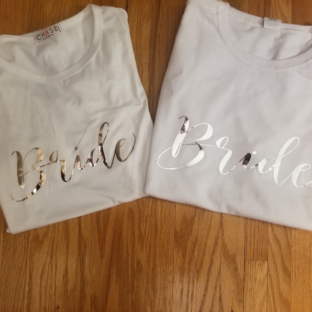 Bride Tees, Bride T-Shirts, Bridesmaid Shirts - Picture 1 of 2